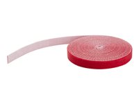 StarTech.com Rouleau de ruban à bouclettes auto-grippantes - 15,2 m - Rouge - Gestion des cables - Reutilisable (HKLP50RD) - Fermeture adhésive - 15.24 m - rouge - pour P/N: HKLP50, HKLP50BL, HKLP50GN, HKLP50YW HKLP50RD