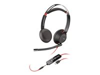 Plantronics Blackwire 5220 - 5200 Series - casque - sur-oreille - filaire - jack 3,5mm, USB-C 207586-03