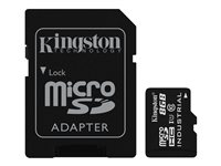 Kingston - Carte mémoire flash (adaptateur microSDHC - SD inclus(e)) - 8 Go - UHS Class 1 / Class10 - microSDHC UHS-I SDCIT/8GB
