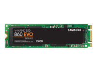 Samsung 860 EVO MZ-N6E250BW - Disque SSD - chiffré - 250 Go - interne - M.2 2280 - SATA 6Gb/s - mémoire tampon : 512 Mo - AES 256 bits - TCG Opal Encryption 2.0 MZ-N6E250BW