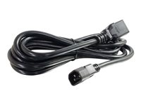 C2G 14 AWG 250 Volt Power Cord - Câble d'alimentation - IEC 60320 C19 pour IEC 60320 C14 - CA 250 V - 15 A - 3.05 m - moulé - noir 80572