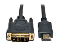 Tripp Lite 10ft HDMI to DVI-D Digital Monitor Adapter Video Converter CableM/M 10' - Câble vidéo - DVI-D (M) pour HDMI (M) - 3 m - double blindage - noir P566-010