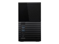 WD My Book Duo WDBFBE0440JBK - Disque dur - chiffré - 44 To - externe (de bureau) - USB 3.2 Gen 1 - AES 256 bits WDBFBE0440JBK-EESN