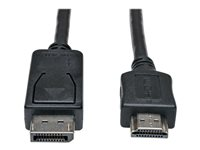 Eaton Tripp Lite Series DisplayPort to HDMI Adapter Cable (M/M), 3 ft. (0.9 m) - Câble adaptateur - DisplayPort mâle pour HDMI mâle - 91 cm - noir P582-003