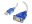 C2G USB to DB9 Serial Adapter Cable - Adaptateur série - USB - RS-232 - bleu