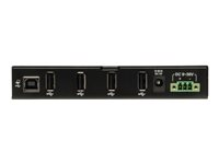 Tripp Lite 4-Port Rugged Industrial USB 2.0 Hi-Speed Hub w 15KV ESD Immunity Metal Mountable - Concentrateur (hub) - 4 x USB 2.0 - Montage sur rail DIN, fixation murale U223-004-IND