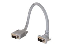 C2G Premium SXGA 90° Up Angled - Câble VGA - HD-15 (VGA) (M) pour HD-15 (VGA) (M) - 3 m - connecteur à 90° 81043