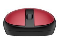 HP 240 - Souris - droitiers et gauchers - optique - 3 boutons - sans fil - Bluetooth 5.1 - récepteur sans fil USB - rouge - pour ENVY 13, 16, 17; Laptop 15, 17; Pavilion 32 43N05AA