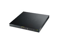 Zyxel GS3700-24HP - Commutateur - C2+ - Géré - 24 x 10/100/1000 (PoE+) + 4 x Gigabit SFP - Montable sur rack - PoE+ (460 W) ZY-GS370024HP