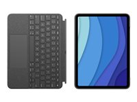 Logitech Combo Touch - Clavier et étui - avec trackpad - rétroéclairé - Apple Smart connector - QWERTZ - Allemand - gris oxford - pour Apple 12.9-inch iPad Pro (5ème génération) 920-010208