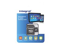 Integral - Carte mémoire flash (adaptateur microSDXC vers SD inclus(e)) - 256 Go - UHS Class 1 / Class10 - microSDXC UHS-I INMSDX256G10-90SPTAB