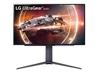 LG UltraGear 27GS95QE-B - Moniteur OLED - jeux - 27" (26.5" visualisable) - 2560 x 1440 QHD @ 240 Hz - 1000 cd/m² - 1500000:1 - DisplayHDR 400 True Black - 0.03 ms - 2xHDMI, DisplayPort 27GS95QE-B