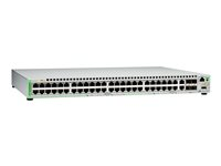 Allied Telesis CentreCOM AT-GS948MPX - Commutateur - Géré - 48 x 10/100/1000 (PoE+) + 2 x SFP Gigabit combiné + 2 x 10 Gigabit SFP+ - de bureau, Montable sur rack - PoE+ (370 W) AT-GS948MPX-50