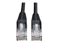 Tripp Lite 10ft Cat5e / Cat5 Snagless Molded Patch Cable RJ45 M/M Black 10' - Cordon de raccordement - RJ-45 (M) pour RJ-45 (M) - 3 m - UTP - CAT 5e - démarré, sans crochet - noir N001-010-BK