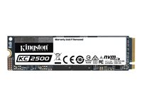 Kingston KC2500 - SSD - chiffré - 250 Go - interne - M.2 2280 - PCIe 3.0 x4 (NVMe) - 256-bit AES-XTS - Self-Encrypting Drive (SED), TCG Opal Encryption 2.0 SKC2500M8/250G