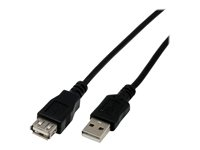 MCL - Rallonge de câble USB - USB (M) pour USB (F) - USB 2.0 - 1 m - noir MC922AMF-1M/N