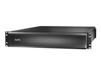 APC Smart-UPS X Rack/tour de batterie externe 120 V - Boîtier de piles - 2 x batterie - Acide de plomb - 2U - noir - pour Cartouche de batterie de rechange APC #118 SMX120RMBP2U