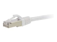 C2G Cat6a Booted Shielded (SSTP) Network Patch Cable - Cordon de raccordement - RJ-45 (M) pour RJ-45 (M) - 10 m - Paire torsadée blindée (SSTP) - CAT 6a - moulé, sans crochet, bloqué - blanc 89941