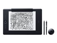 Wacom Intuos Pro Paper Edition Large - Numériseur - 31.1 x 21.6 cm - multitactile - électromagnétique - sans fil, filaire - USB, Bluetooth - noir PTH-860P-S