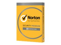 Norton Security Premium - (v. 3.0) - carte d'abonnement (1 an) - jusqu'à 10 périphériques, stockage en ligne 25 Go (pochette de DVD) - Win, Mac, Android, iOS - finnois, suédois 21356295