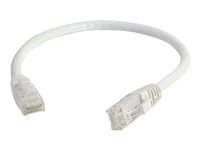 C2G Cat5e Booted Unshielded (UTP) Network Patch Cable - Cordon de raccordement - RJ-45 (M) pour RJ-45 (M) - 15 m - UTP - CAT 5e - moulé, sans crochet, bloqué - blanc 83268