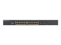 Zyxel XGS1930-28HP - Commutateur - intelligent - 24 x 10/100/1000 (PoE+) + 4 x 10 Gigabit SFP+ - Montable sur rack - PoE+ (375 W) ZY-XGS193028HP