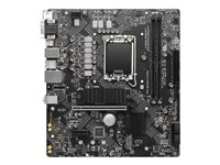 MSI PRO B660M-G DDR4 - Carte-mère - micro ATX - Socket LGA1700 - B660 Chipset - USB 3.2 Gen 1 - 2.5 Gigabit LAN - carte graphique embarquée (unité centrale requise) - audio HD (8 canaux) PRO B660M-G DDR4