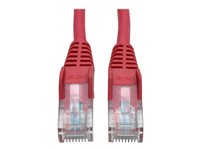 Tripp Lite 25ft Cat5e / Cat5 Snagless Molded Patch Cable RJ45 M/M Red 25' - Cordon de raccordement - RJ-45 (M) pour RJ-45 (M) - 7.62 m - UTP - CAT 5e - moulé, sans crochet - rouge N001-025-RD