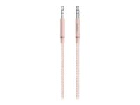 Belkin MIXIT Aux Cable - Câble audio - mini jack stéréo (M) pour mini jack stéréo (M) - 1.22 m - rose gold AV10164BT04-C00