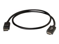 C2G 1m DisplayPort to HDMI Adapter Cable - Black - Câble adaptateur - DisplayPort mâle pour HDMI mâle - 1 m - blindé - noir 84325