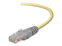 Belkin - Câble inverseur - RJ-45 (M) pour RJ-45 (M) - 15 m - UTP - CAT 5e - Moulé - jaune F3X126B15M