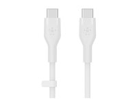 Belkin BOOST CHARGE - Câble USB - 24 pin USB-C (M) pour 24 pin USB-C (M) - 3 m - blanc CAB009BT3MWH