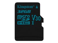 Kingston Canvas Go! - Carte mémoire flash - 32 Go - Video Class V30 / UHS-I U3 / Class10 - microSDHC UHS-I SDCG2/32GBSP