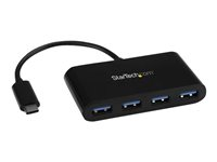 StarTech.com Hub USB 3.0 compact à 4 ports alimenté par bus - Concentrateur USB Type-C - USB-C vers 4x USB-A - Concentrateur (hub) - 4 x SuperSpeed USB 3.0 - de bureau HB30C4AB