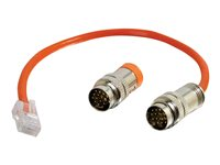 C2G RapidRun Multi-Format Runner Cable (Orange) Test Adapter Cable - Kit d'accessoires de testeur de réseau - orange 87106