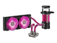 Cooler Master MasterLiquid 240 - Système de refroidissement liquide de processeur - (pour : LGA1156, AM2, AM2+, AM3, LGA1155, AM3+, LGA2011, FM1, FM2, LGA1150, FM2+, LGA2011-3, LGA1151, AM4, LGA2066) - aluminium et cuivre - 120 mm MLZ-N24L-C20PC-R1