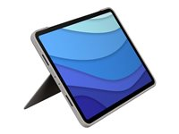 Logitech Combo Touch - Clavier et étui - avec trackpad - rétroéclairé - Apple Smart connector - QWERTY - Espagnol - sable - pour Apple 11-inch iPad Pro (1ère génération, 2e génération, 3ème génération) 920-010169