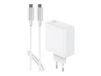 BigBen Connected - Adaptateur secteur - technologie GaN - 65 Watt - PD (24 pin USB-C) - blanc CS65WCGANCBLCCW