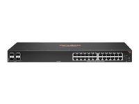 HPE Aruba 6000 24G 4SFP Switch - Commutateur - C3 - Géré - 24 x 10/100/1000 + 4 x Gigabit SFP - flux d'air côte à côte - Montable sur rack - CA 100 - 127 V / 200 - 240 V R8N88A#ABB