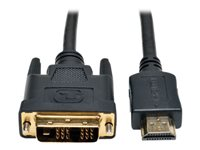 Tripp Lite 12ft HDMI to DVI-D Digital Monitor Adapter Video Converter Cable M/M 12' - Câble vidéo - liaison simple - HDMI (M) pour DVI-D (M) - 3.66 m - double blindage - noir P566-012