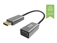 Vision Professional Premium Braided - Adaptateur vidéo - DisplayPort (M) pour HD-15 (VGA) (F) - gris, noir TC-DPVGA/HQ