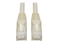 Tripp Lite 5ft Cat6 Gigabit Snagless Molded Patch Cable RJ45 M/M White 5' - Cordon de raccordement - RJ-45 (M) pour RJ-45 (M) - 1.5 m - UTP - CAT 6 - moulé, sans crochet, bloqué - blanc N201-005-WH