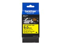 Brother HSe-621E - Noir sur jaune - Rouleau (0,9 cm x 1,5 m) 1 cassette(s) boîte de suspension - ruban thermorétractable - pour P-Touch PT-D800W, PT-E300, PT-E300VP, PT-E550WVP, PT-P700, PT-P750W, PT-P900W, PT-P950NW HSE621E