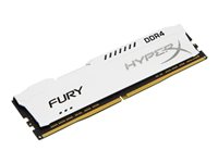 HyperX FURY - DDR4 - 16 Go - DIMM 288 broches - 3200 MHz / PC4-25600 - CL18 - 1.2 V - mémoire sans tampon - non ECC - blanc HX432C18FW/16