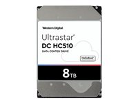 WD Ultrastar DC HC510 HUH721008ALE600 - Disque dur - 8 To - interne - 3.5" - SATA 6Gb/s - 7200 tours/min - mémoire tampon : 256 Mo 0F27455