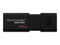 Kingston DataTraveler 100 G3 - Clé USB - 32 Go - USB 3.0 - noir DT100G3/32GB