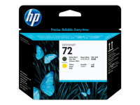 HP 72 - Jaune, noir mat - tête d'impression - pour DesignJet T1100, T1100ps, T1200, T1200ps, T1300, T610, T620, T770, T790 C9384A