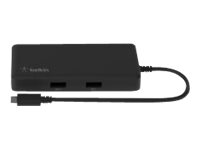 Belkin CONNECT USB-C 5-in-1 Multiport Adapter - Station d'accueil - USB-C - HDMI - GigE INC008BTBK