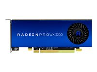 AMD Radeon Pro WX 3200 - Carte graphique - Radeon Pro WX 3200 - 4 Go GDDR5 - PCIe 3.0 x16 profil bas - 4 x Mini DisplayPort - promo - pour Workstation Z2 G4 (MT, SFF), Z2 G5 (SFF), Z2 G8, Z4 G4, Z6 G4, Z8 G4 6YT68AT