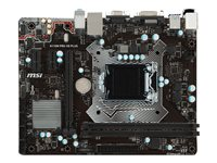 MSI H110M PRO-VD PLUS - Carte-mère - micro ATX - Socket LGA1151 - H110 - USB 3.1 Gen 1 - Gigabit LAN - carte graphique embarquée (unité centrale requise) - audio HD (8 canaux) H110M PRO-VD PLUS